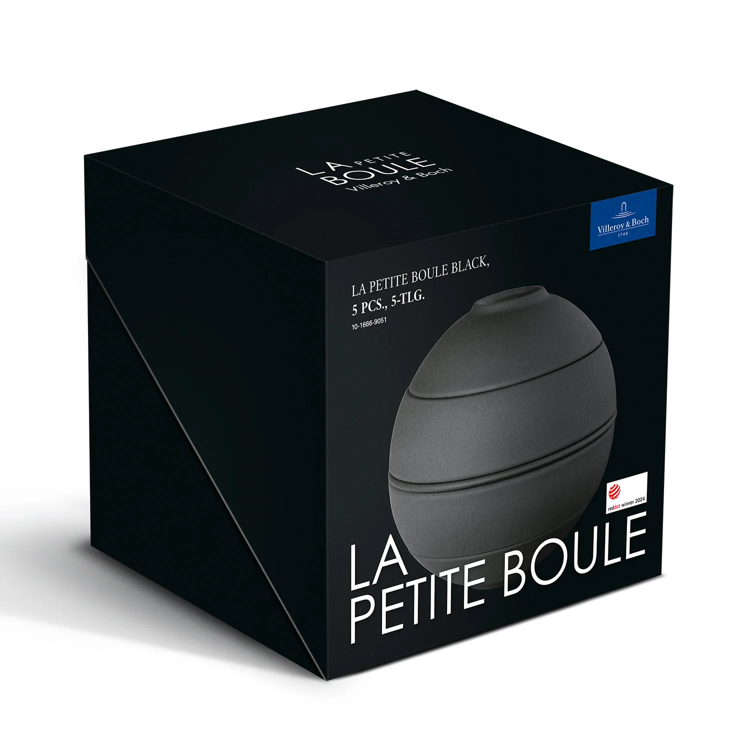 Iconic La Boule Black мини Набор посуды на 2 персоны, 5 предметов