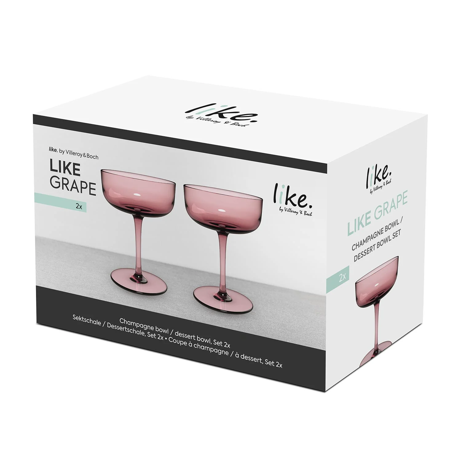 Like Grape Набор бокалов для шампанского 100 мл, 2 шт