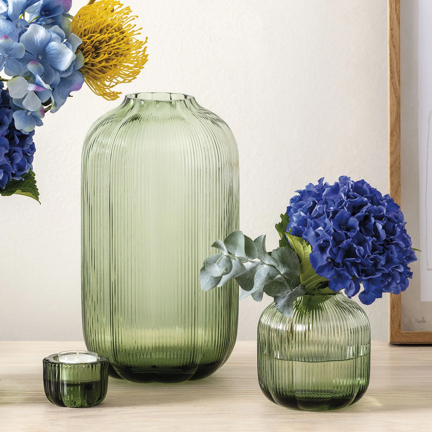 Fleur Vert Glass Ваза 28 см