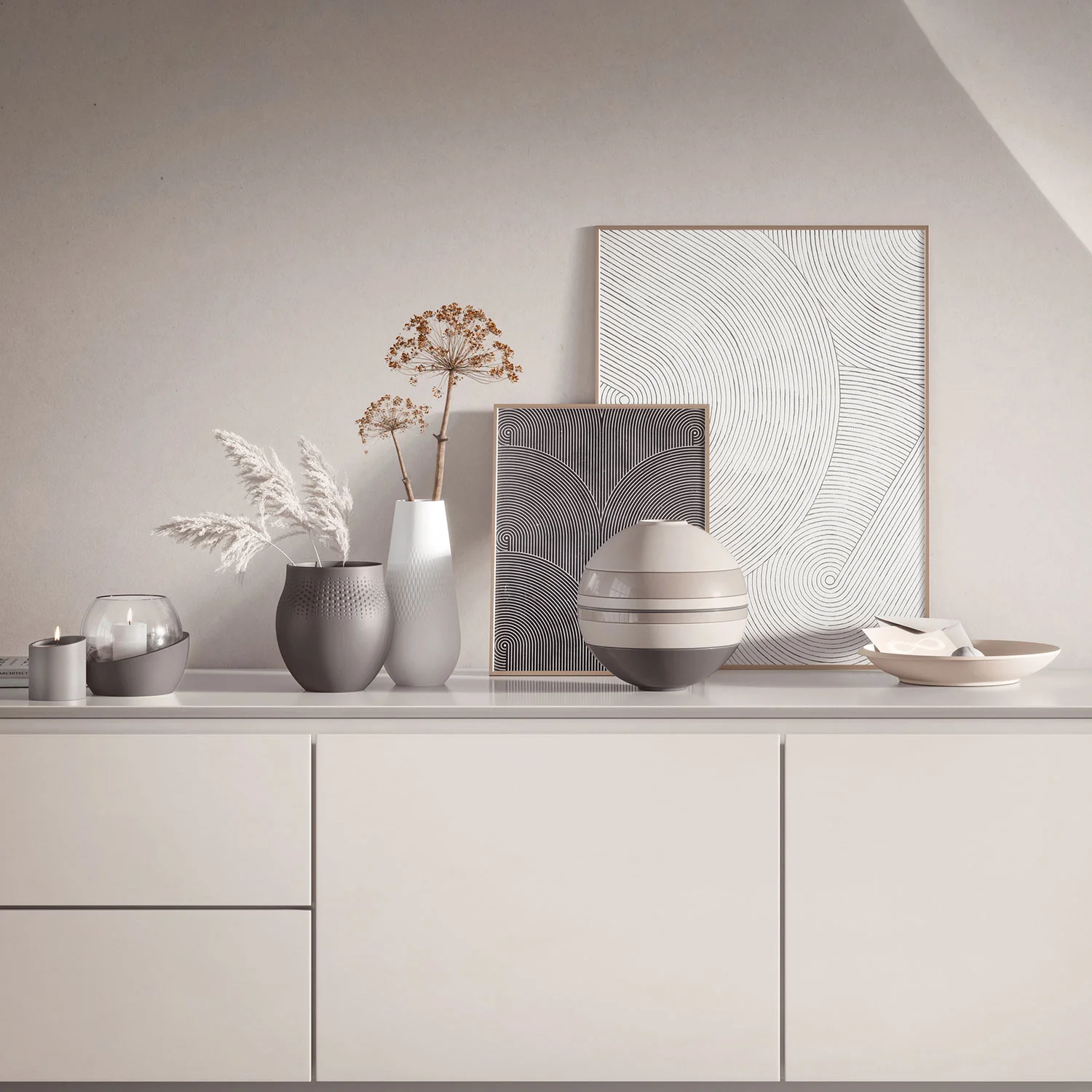 Manufacture Collier taupe Ваза 18 см