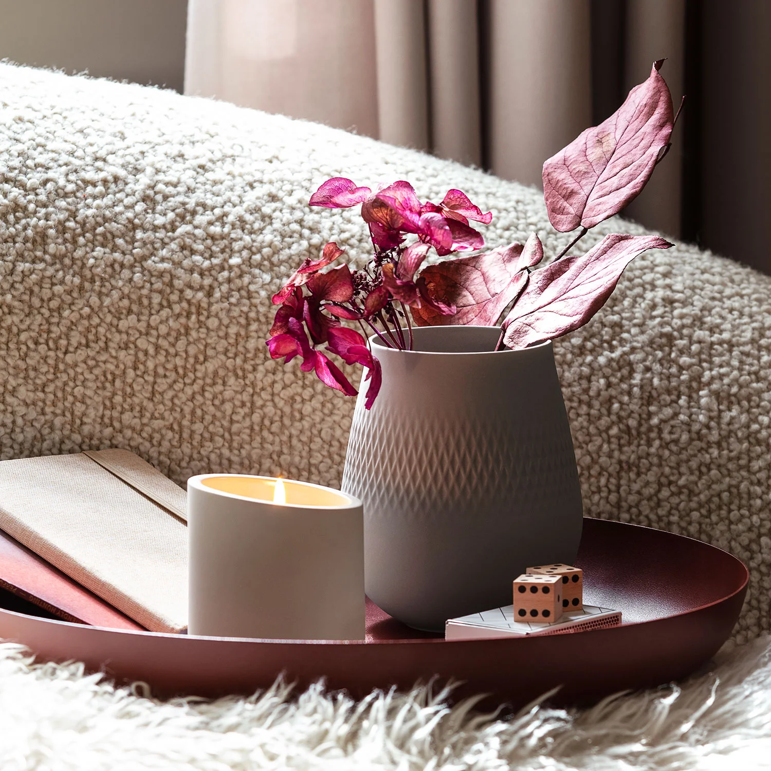 NewMoon Home Energy Подсвечник с ароматической свечой 9 см