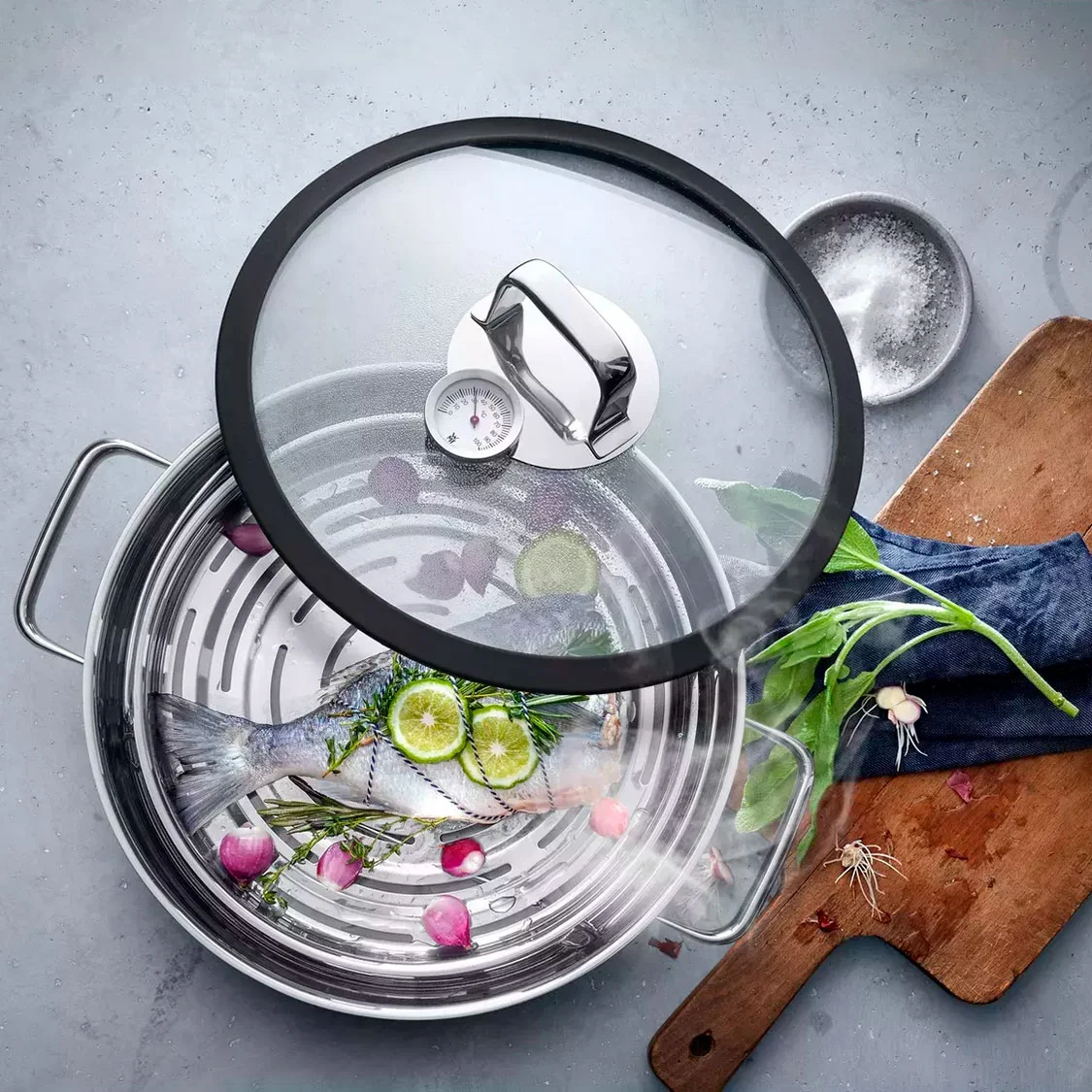 WMF Vitalis Пароварка с крышкой 28 см