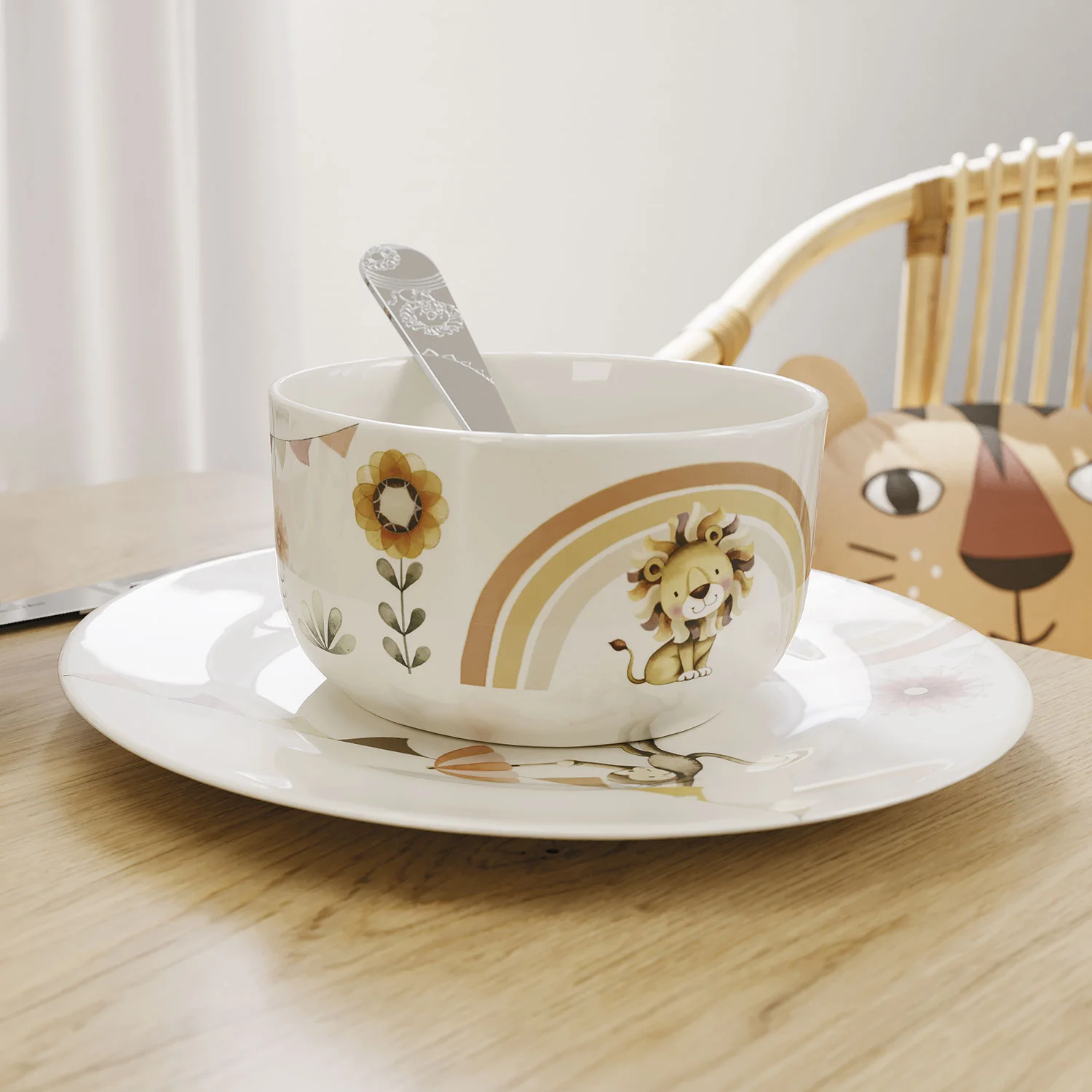 Roar like a Lion Детская плоская тарелка 22 см