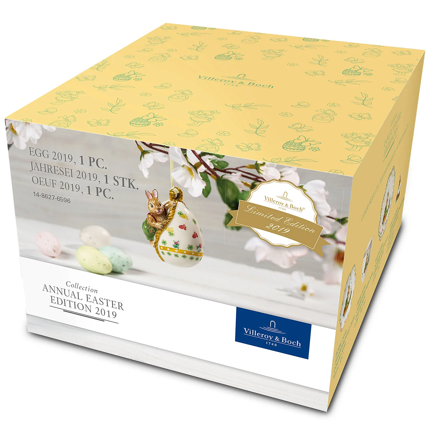 Annual Easter Edition Украшение "Пасхальный кролик на яйце" 7 см