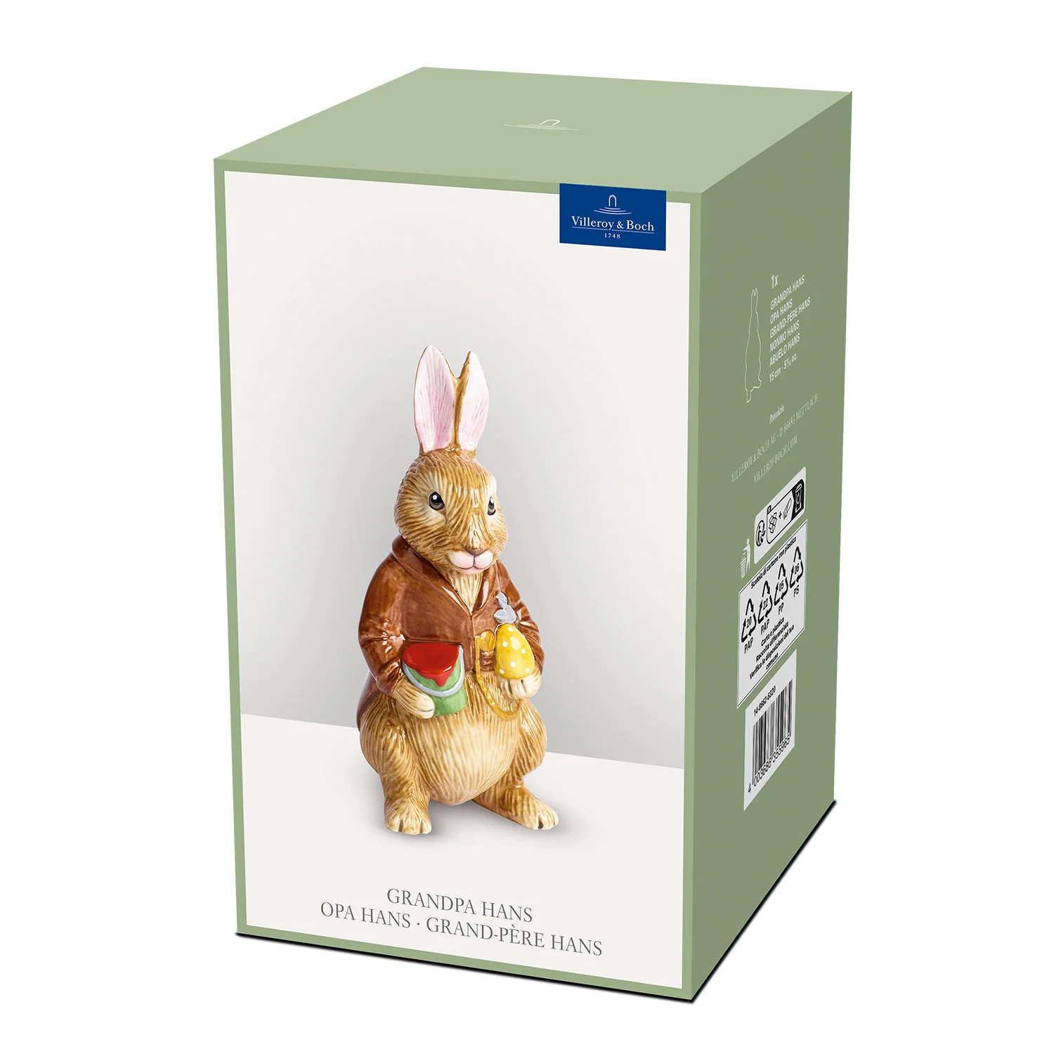 Bunny Tales Декоративная фигурка "Кролик Дедушка Ганс" 14.5 см