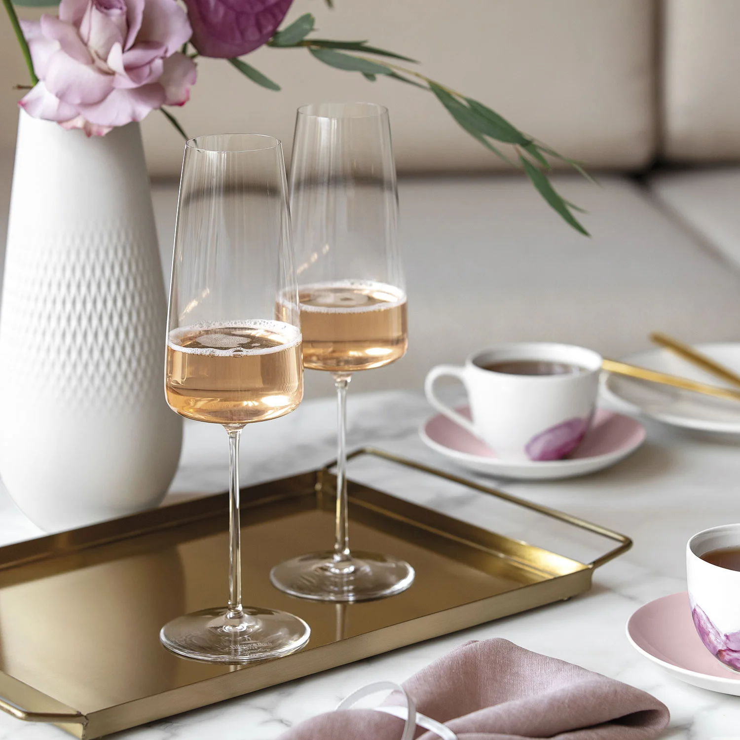 MetroChic Glass Набор бокалов для шампанского 450 мл, 2 шт