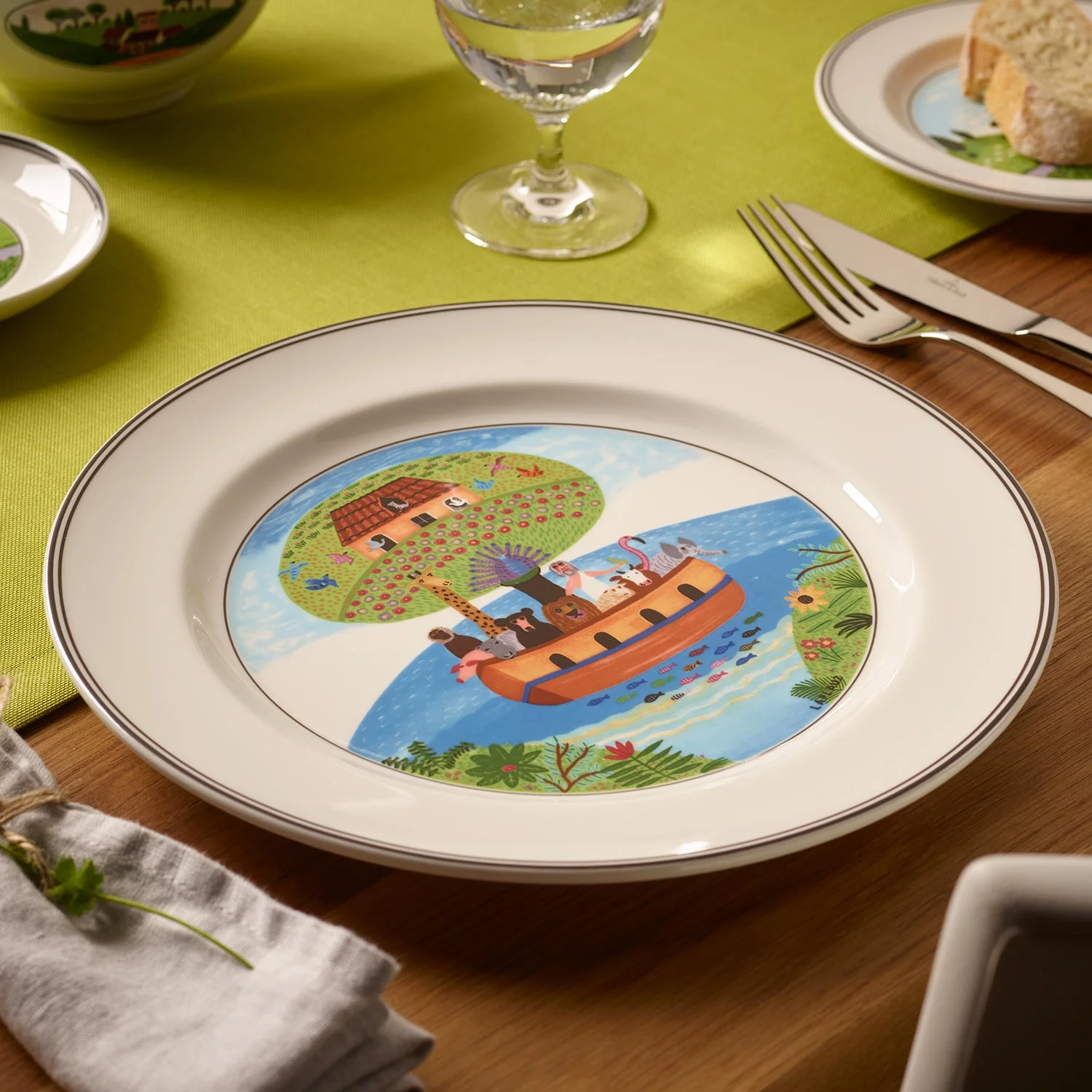 Design Naif Плоская тарелка "Ноев ковчег" 27 см