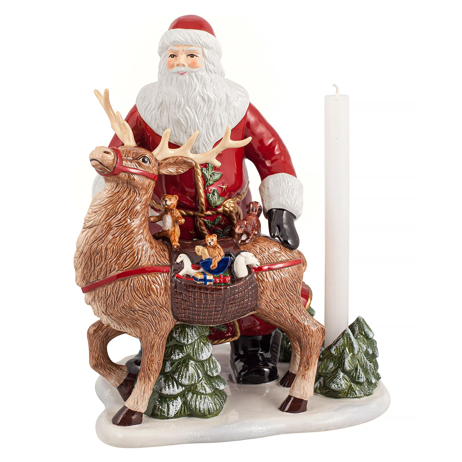 Christmas Toy's Memory Фигурка "Дед Мороз на олене" 35 см