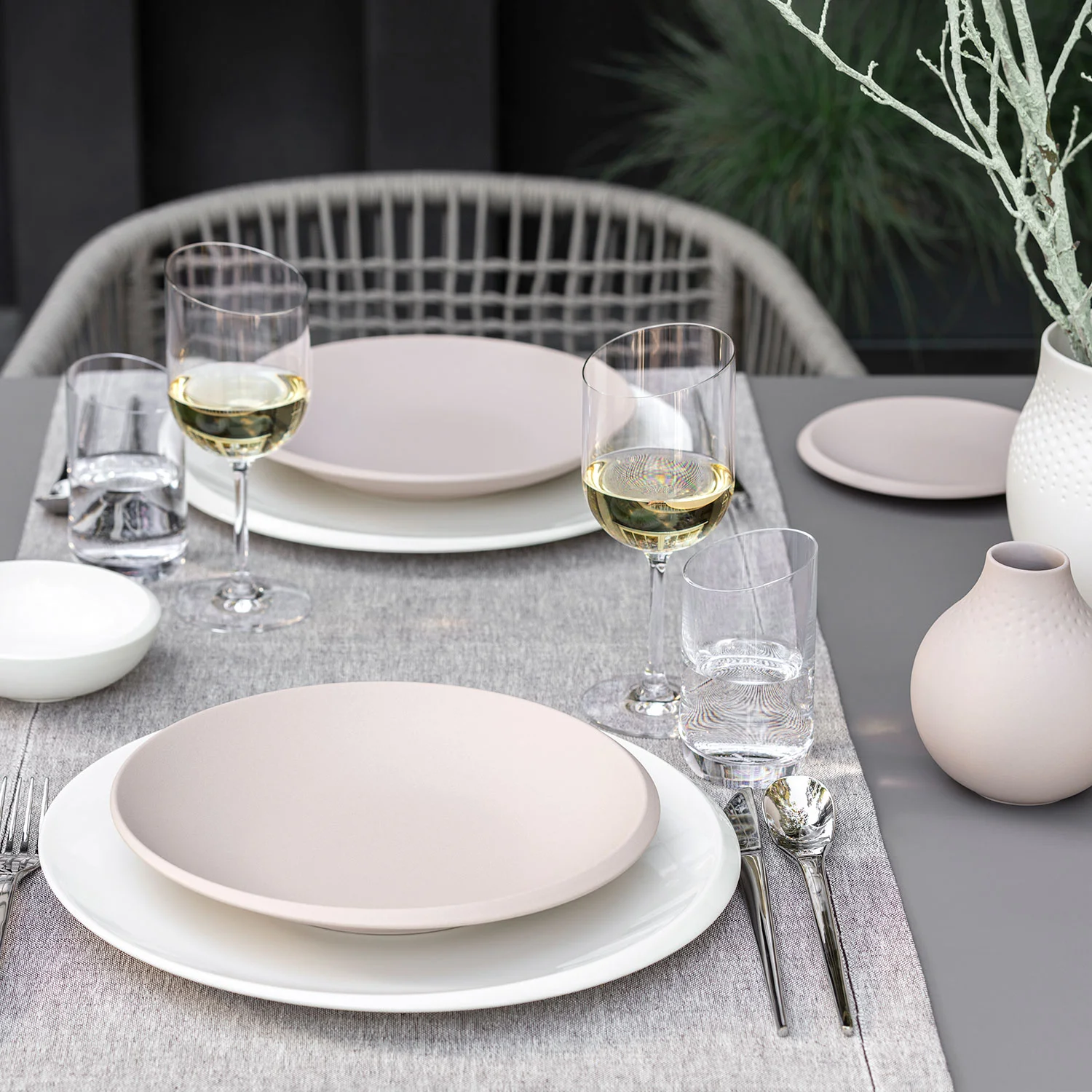 NewMoon beige Пирожковая тарелка 16 см