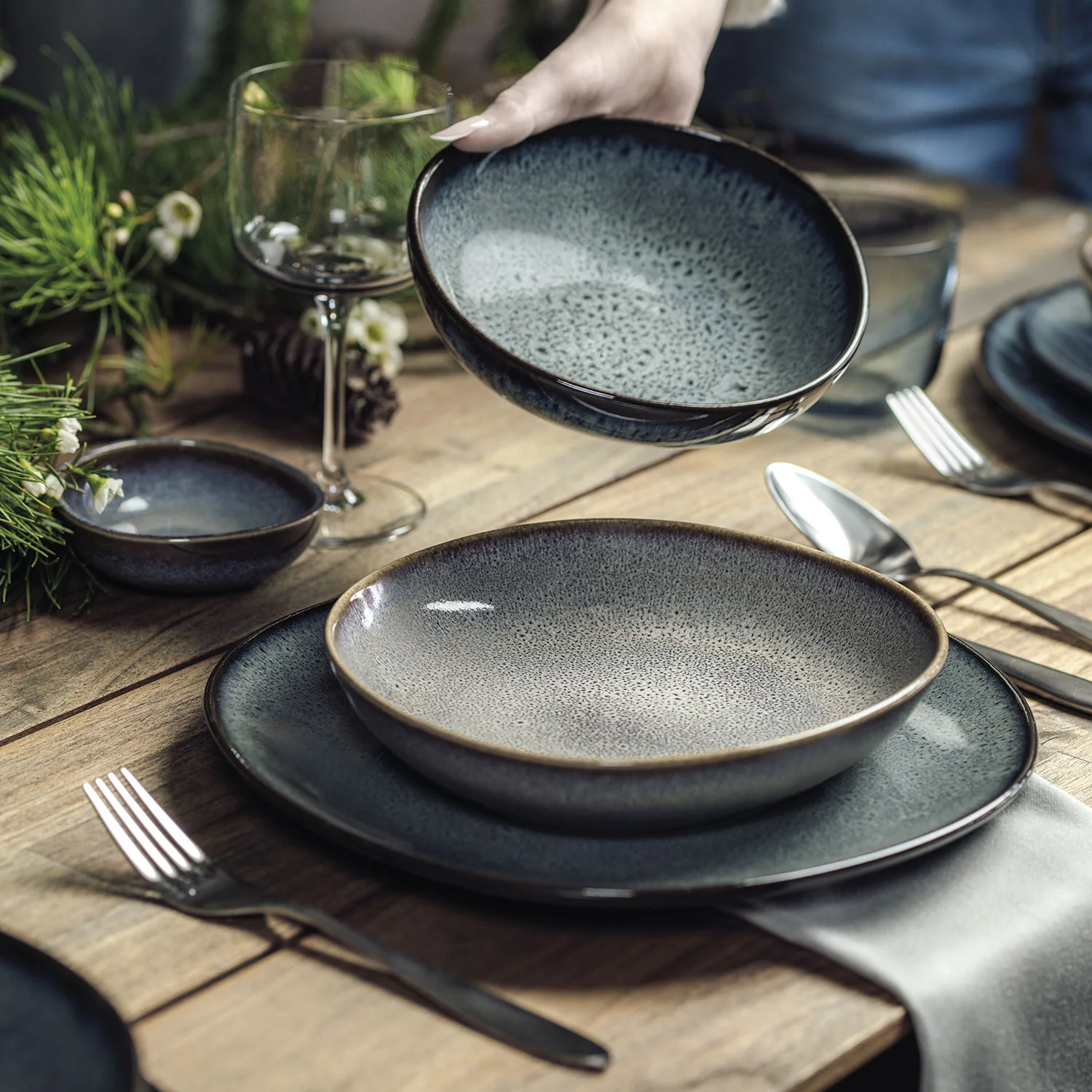 Lave Gris Плоская тарелка 28 см