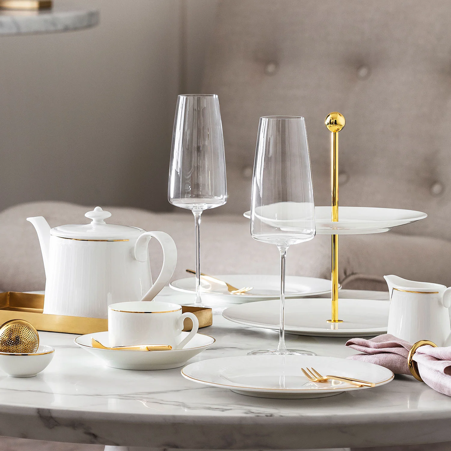 MetroChic Glass Набор бокалов для шампанского 120 мл, 2 шт