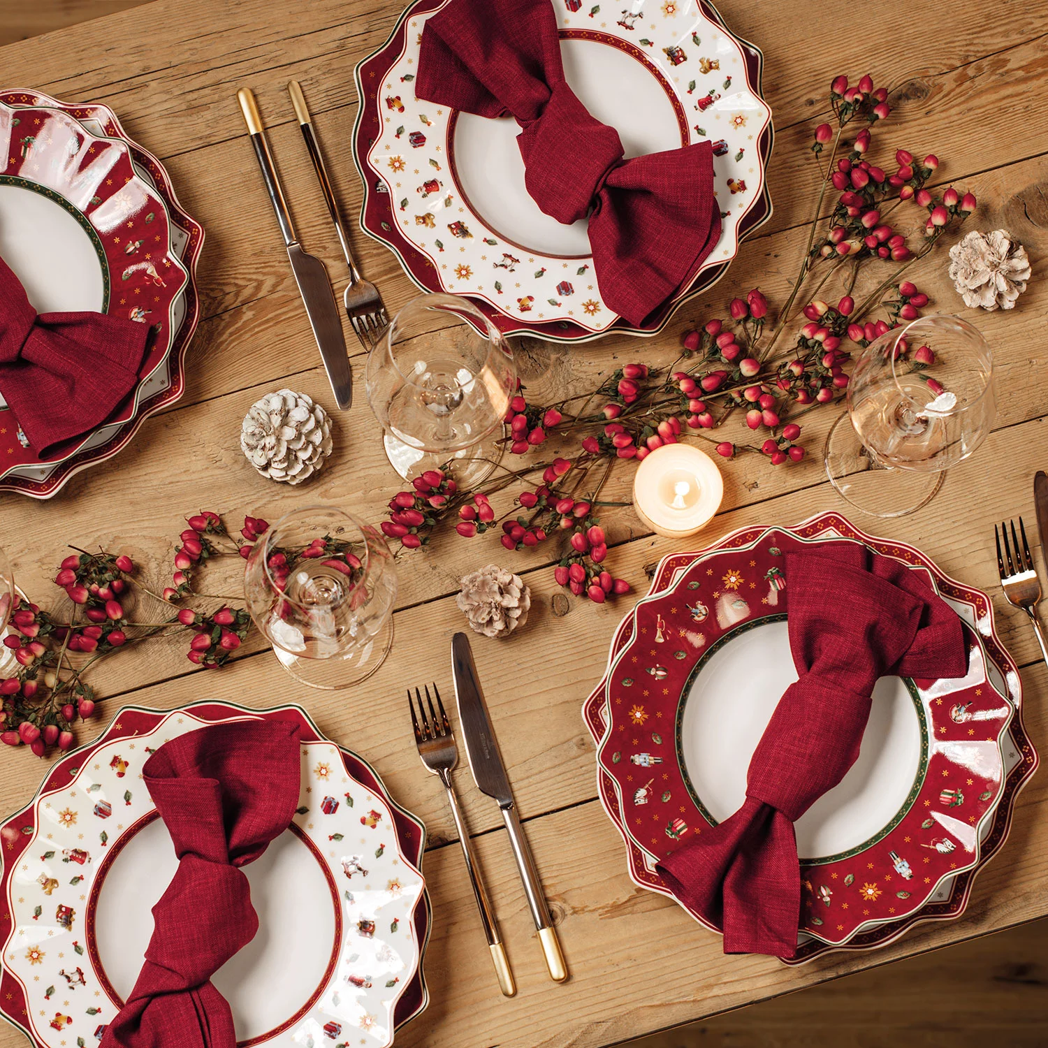 Toy's Delight Плоская тарелка красная 29 см