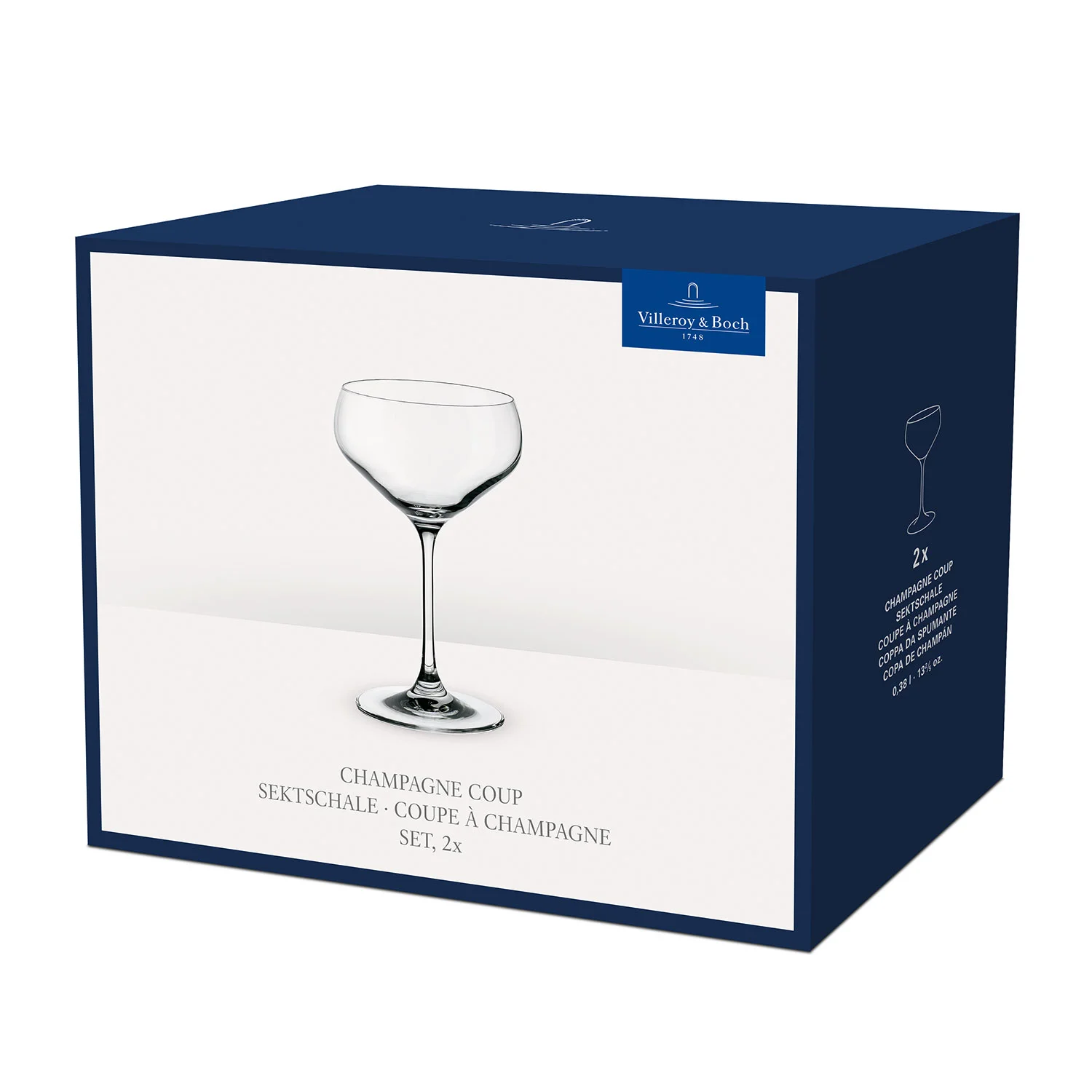 Purismo Bar Бокалы для шампанского 380 мл, 2 шт