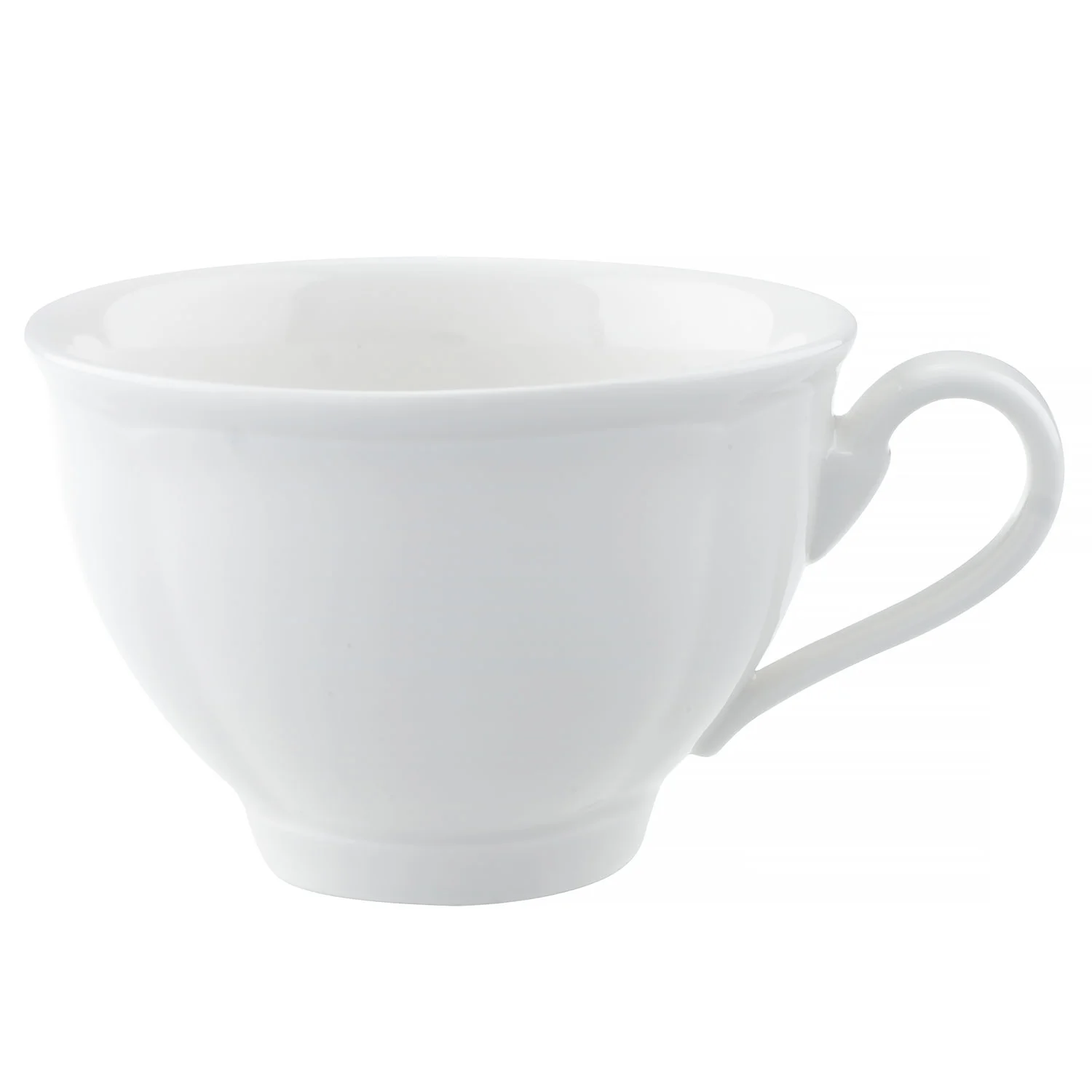 Белая чашка La Scala White для завтрака с расширенным краем и округлой ручкой - Villeroy & Boch