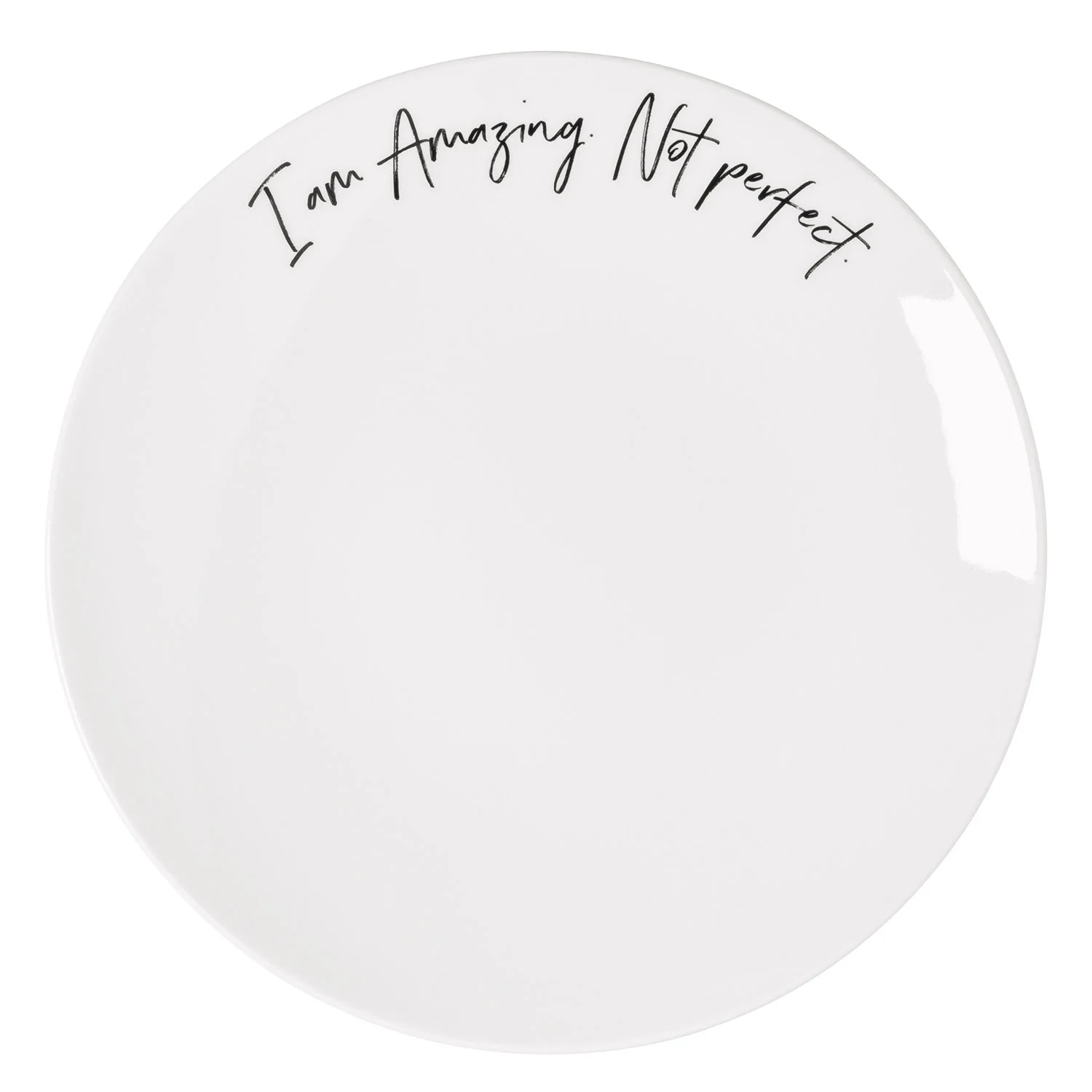 Statement Тарелка для завтрака "I'am Amazing. Not Perfect" ("Удивительная. Не идеальная") 21 см - v-b.ru