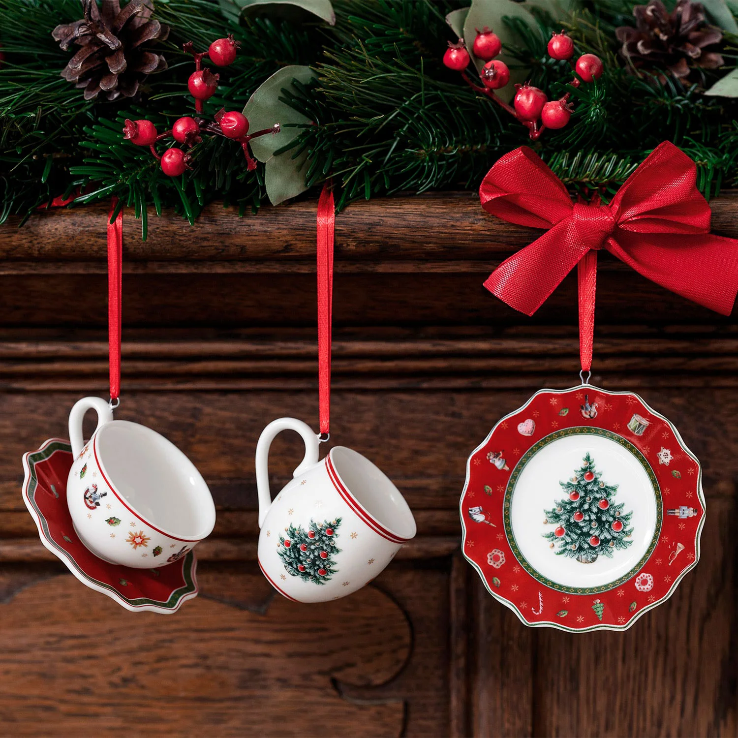 Toy's Delight Decoration Набор украшений "Посуда" 7 см, 3 предмета