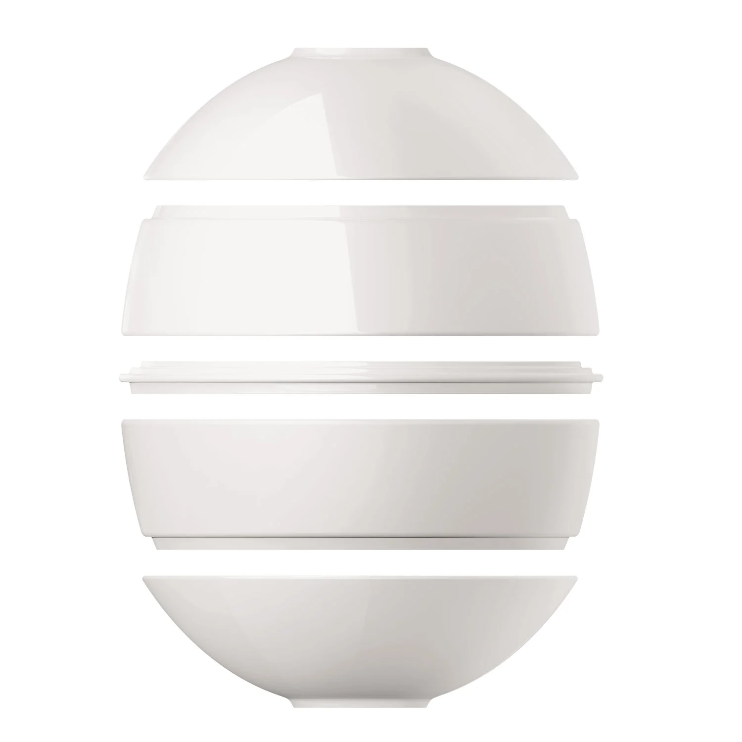 Iconic La Boule White мини Набор посуды на 2 персоны, 5 предметов