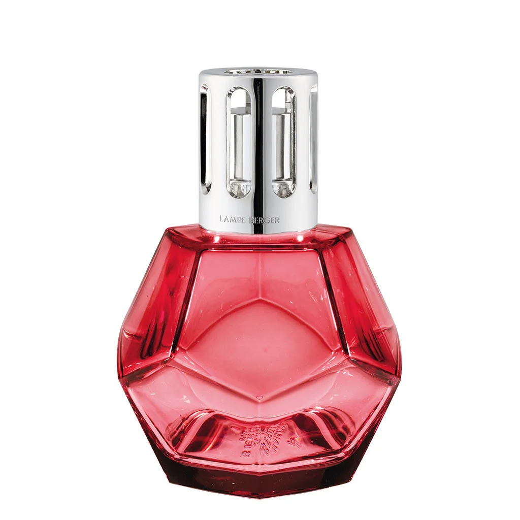 Лампа Berger "Геометрия красный" и аромат "Очарование Парижа" 180мл, набор 2 предмета