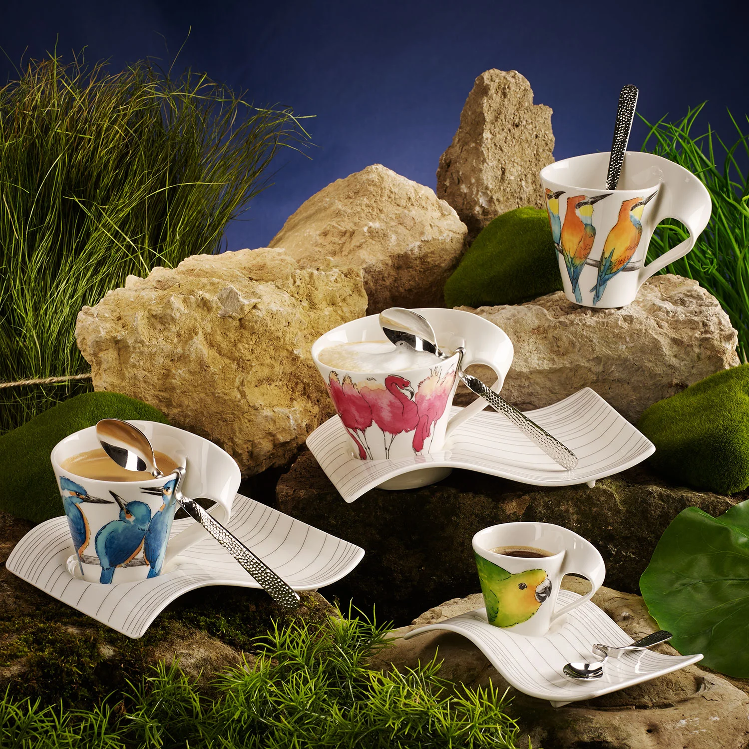 NewWave Caffe Animals Блюдце к чашке для эспрессо 17 см