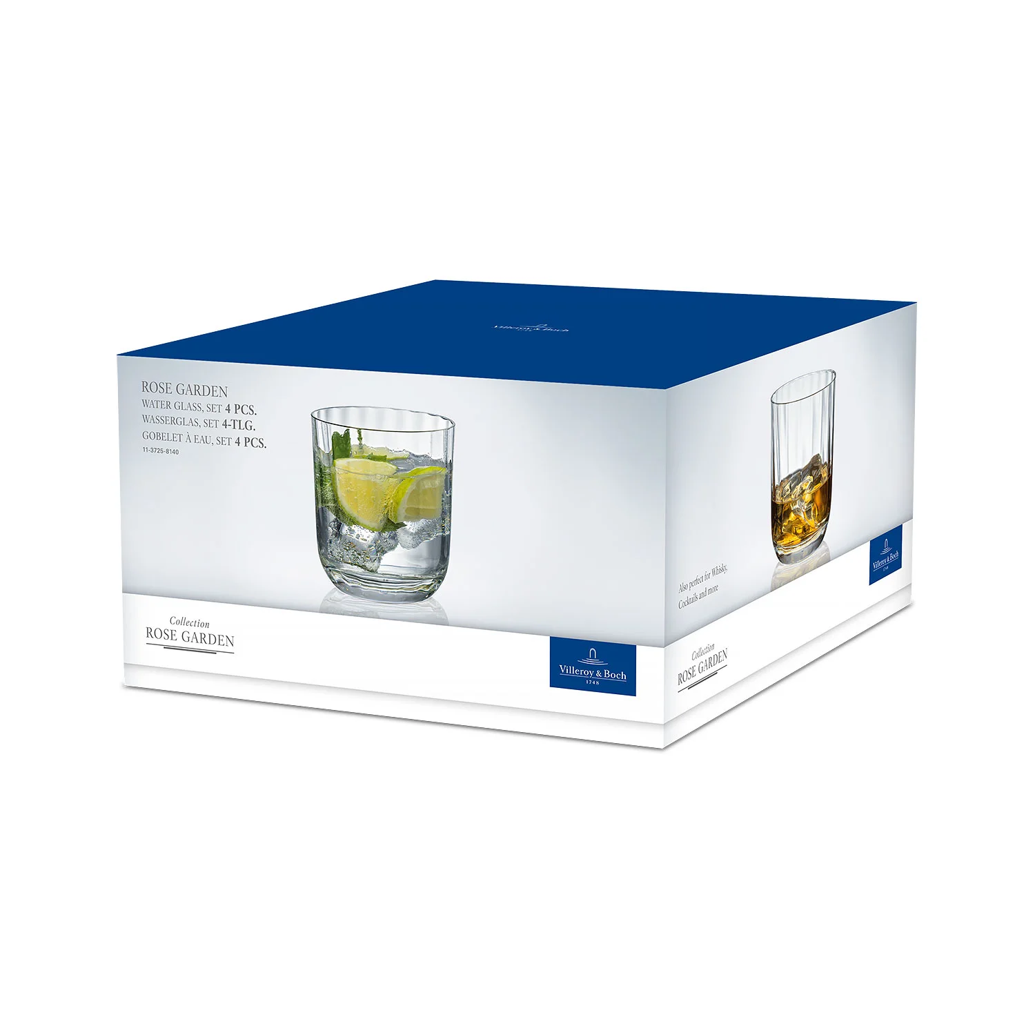 Rose Garden Glass Набор низких стаканов 390 мл, 4 шт.