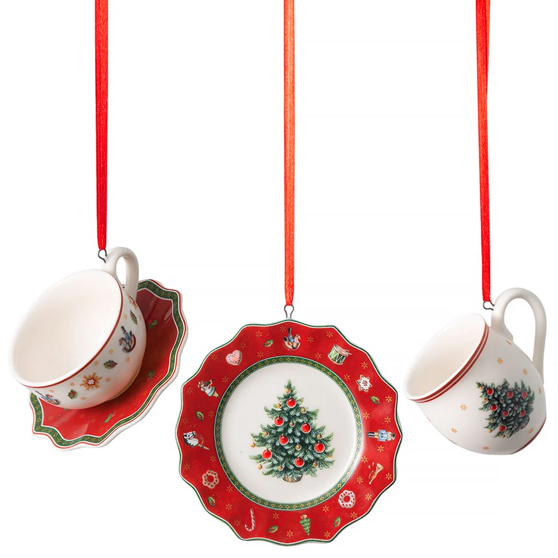 Toy's Delight Decoration Набор украшений "Посуда" 7 см, 3 предмета