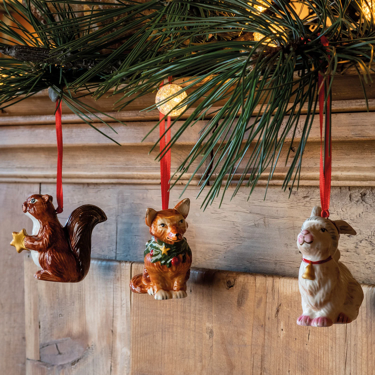 Nostalgic Ornaments Набор украшений "Лесные животные", 3 предмета