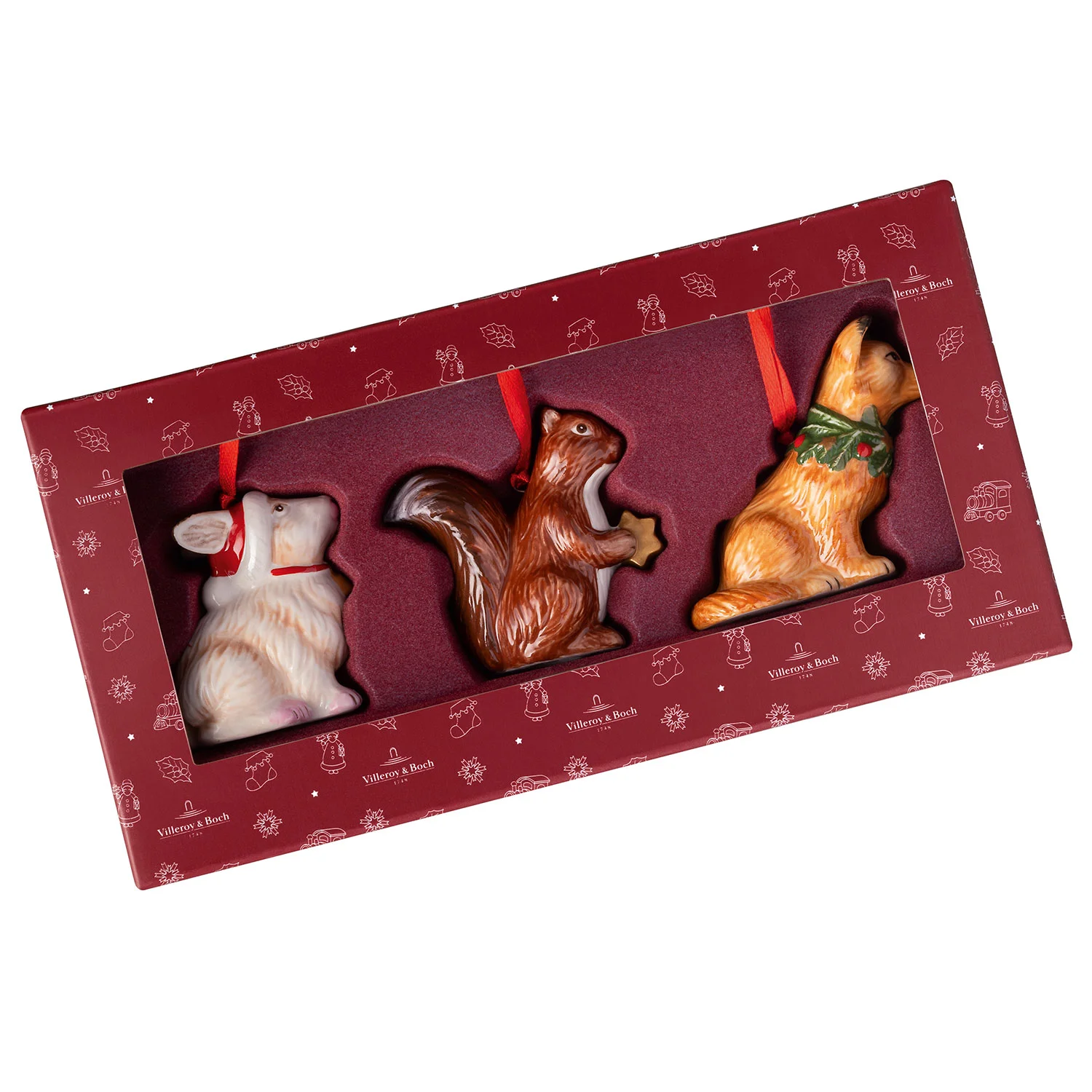 Nostalgic Ornaments Набор украшений "Лесные животные", 3 предмета