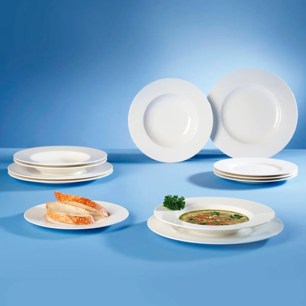 Wonderful World White Набор тарелок на 4 персоны, 12 предметов