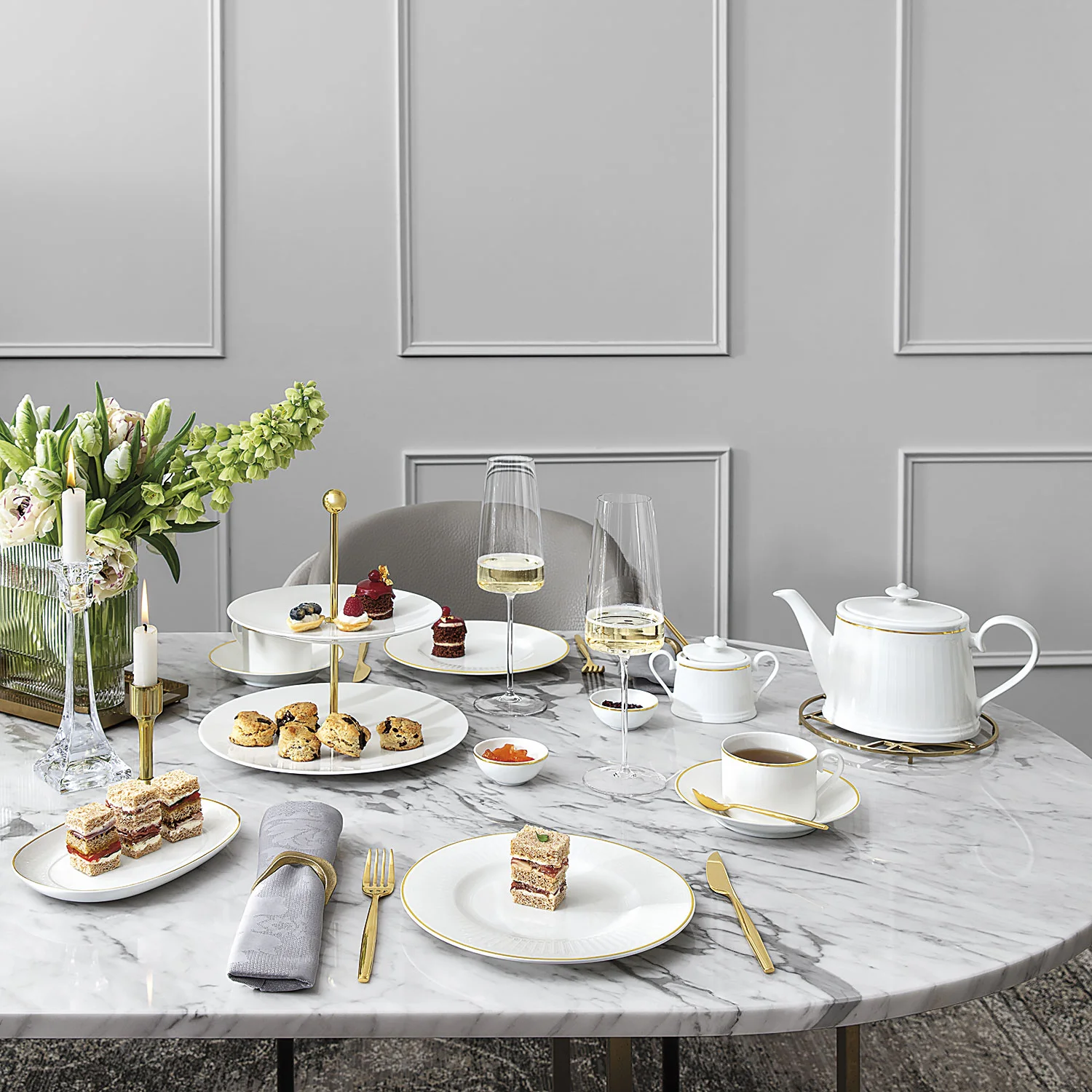 MetroChic Blanc Gifts Этажерка 27 см