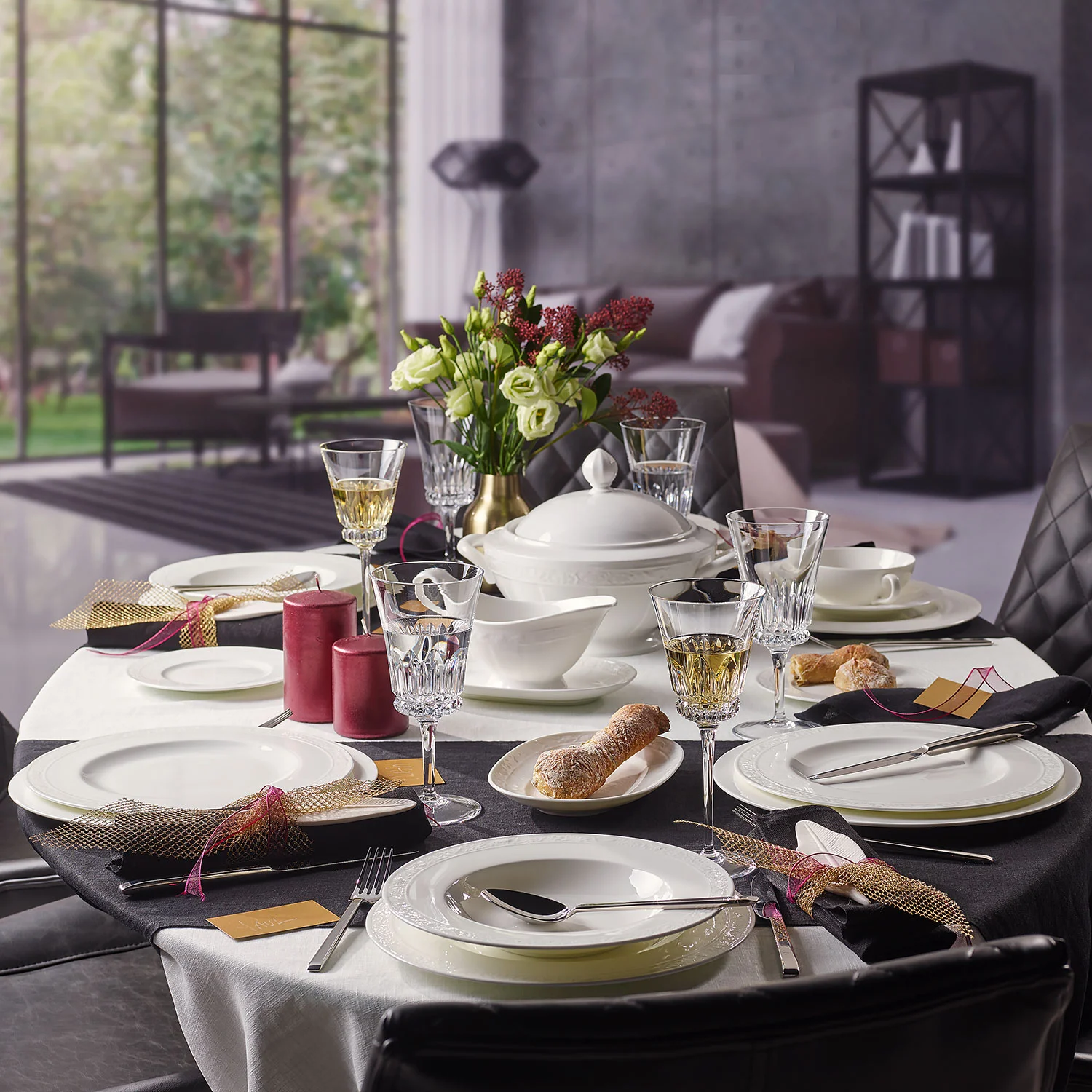 White Pearl Плоская тарелка 27 см