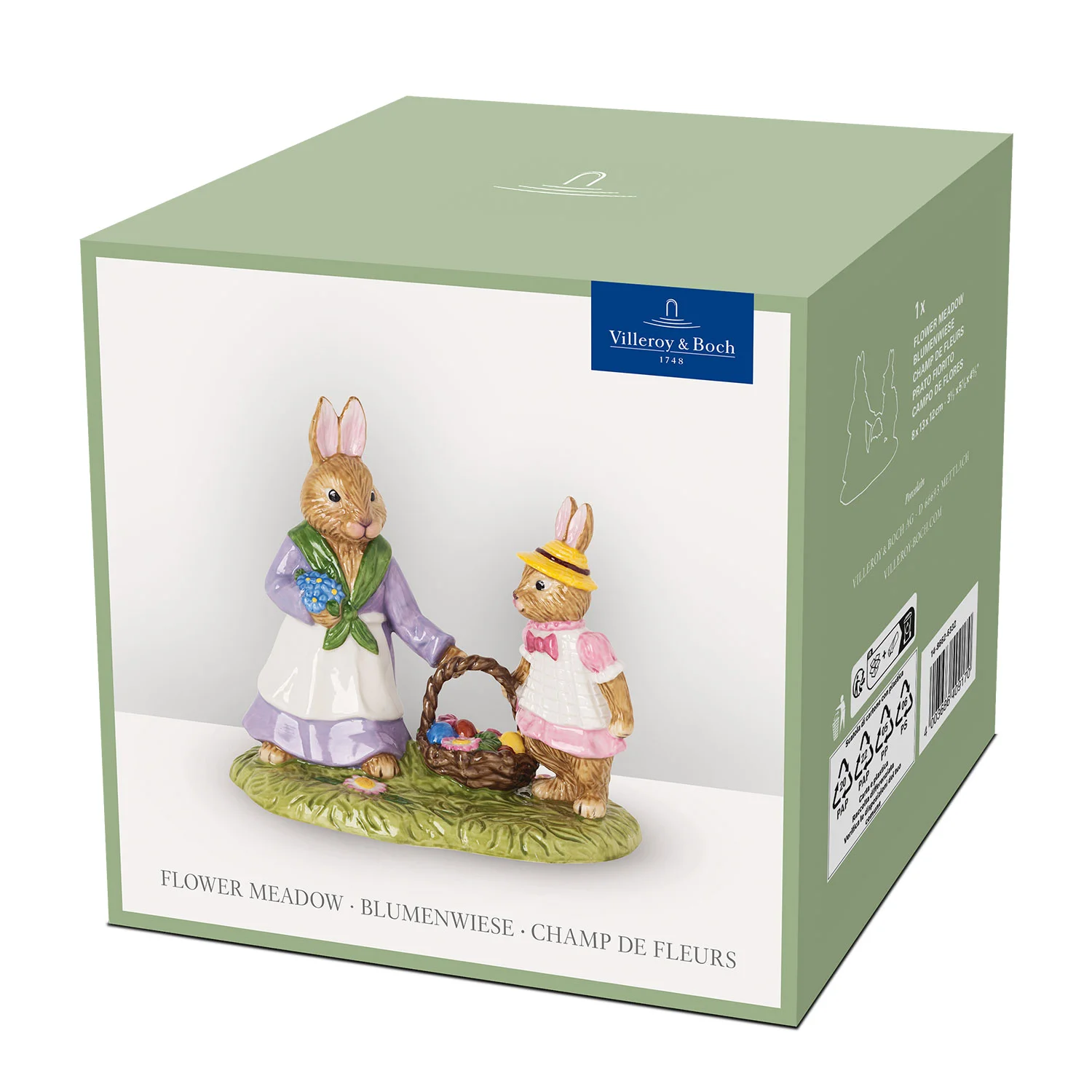 Bunny Tales Декоративная фигурка "Цветочная поляна" 12.3 см