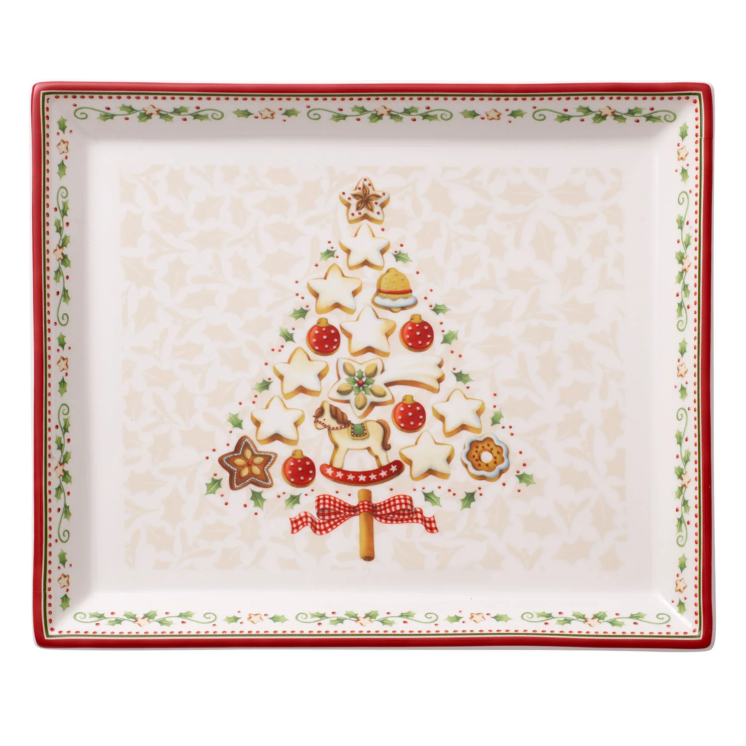 Winter Bakery Delight Блюдо для торта прямоугольное 27 см