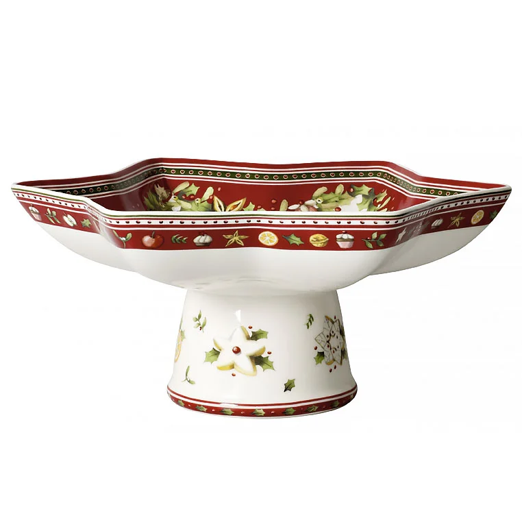 Winter Bakery Delight Блюдо на ножке в форме звезды 27 см