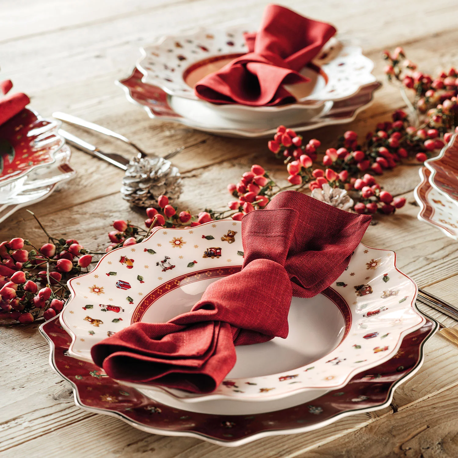 Toy's Delight Плоская тарелка красная 29 см