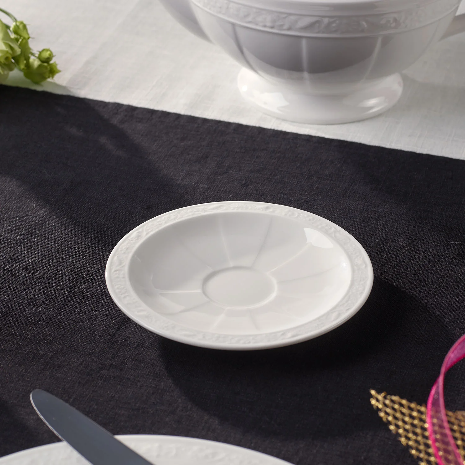 White Pearl Блюдце к чашке для эспрессо 13 см