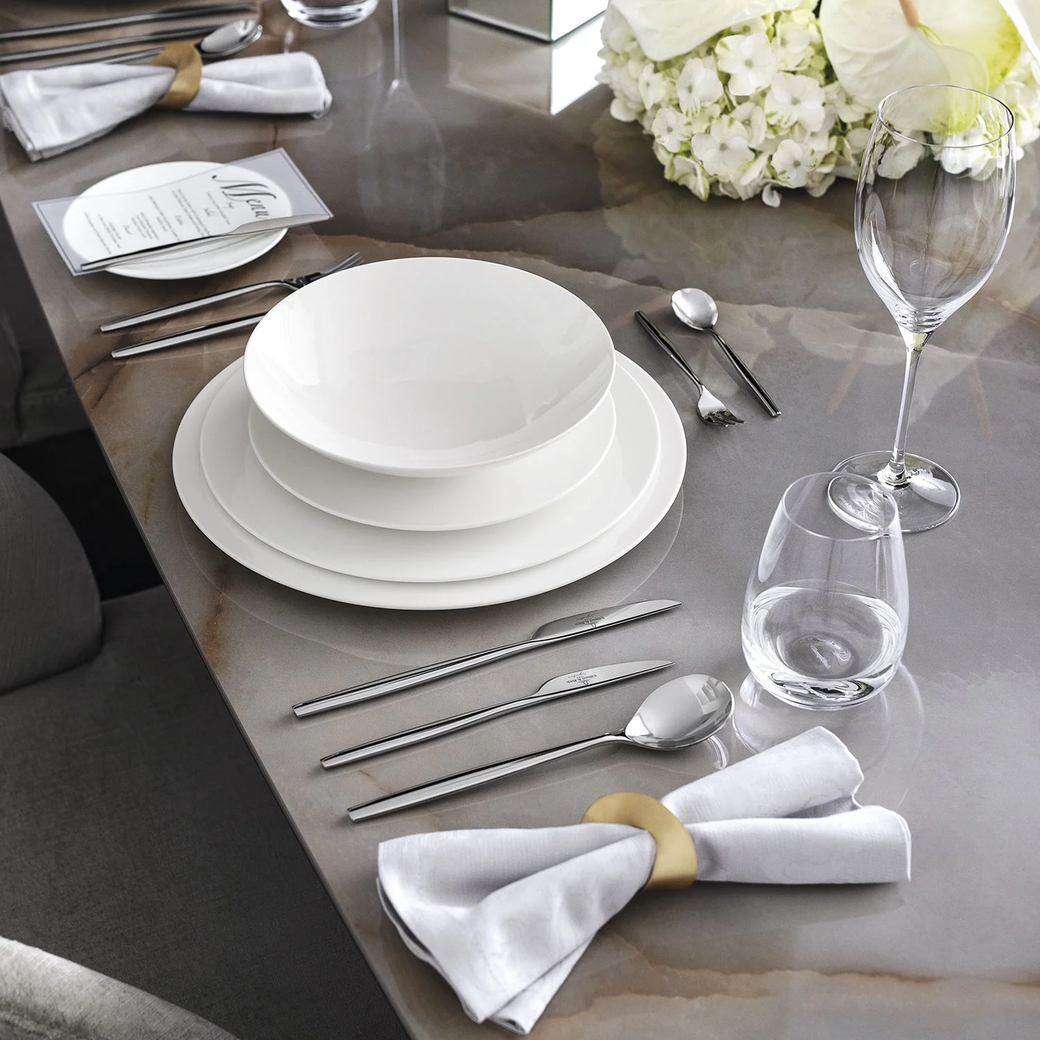 MetroChic Blanc Глубокая тарелка 22 см