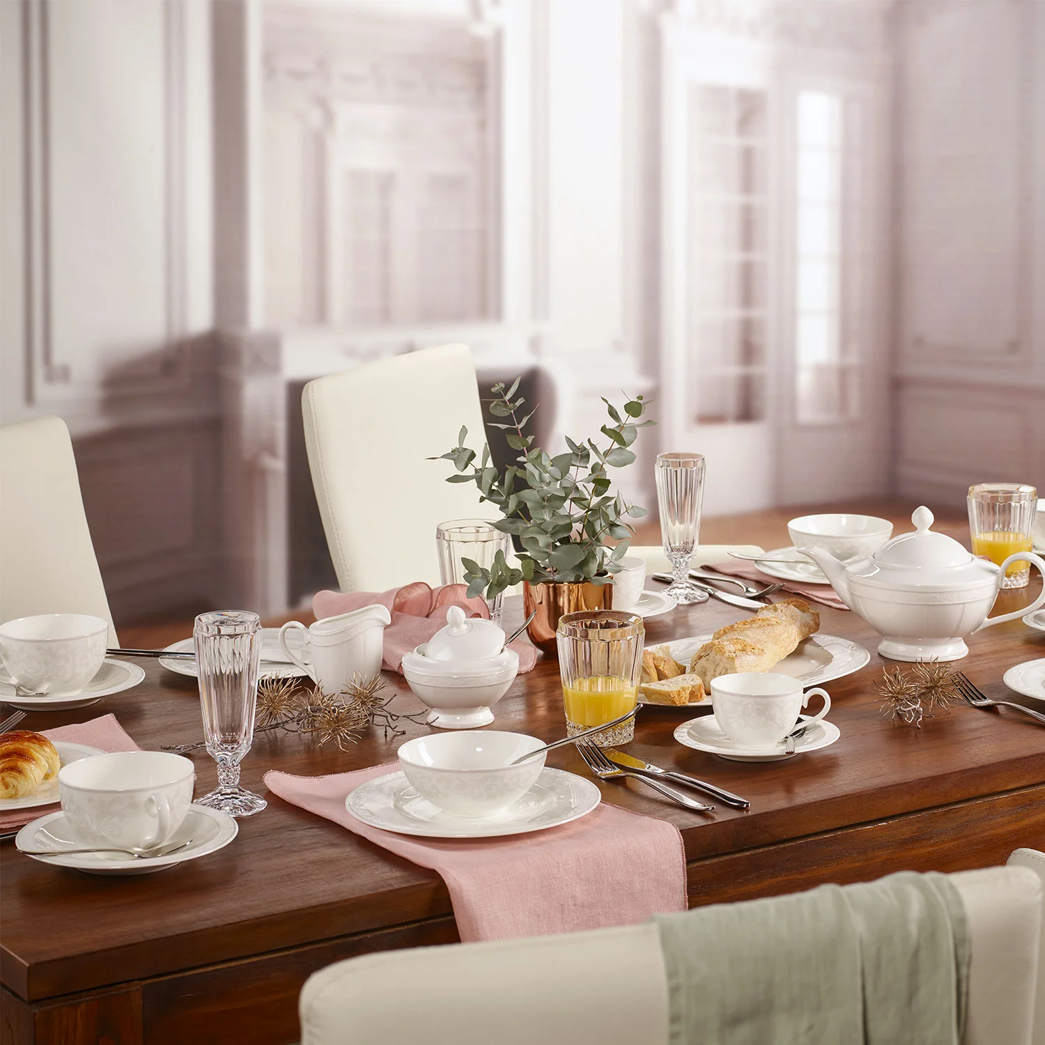 Gray Pearl Блюдце к чашке для завтрака 18 см