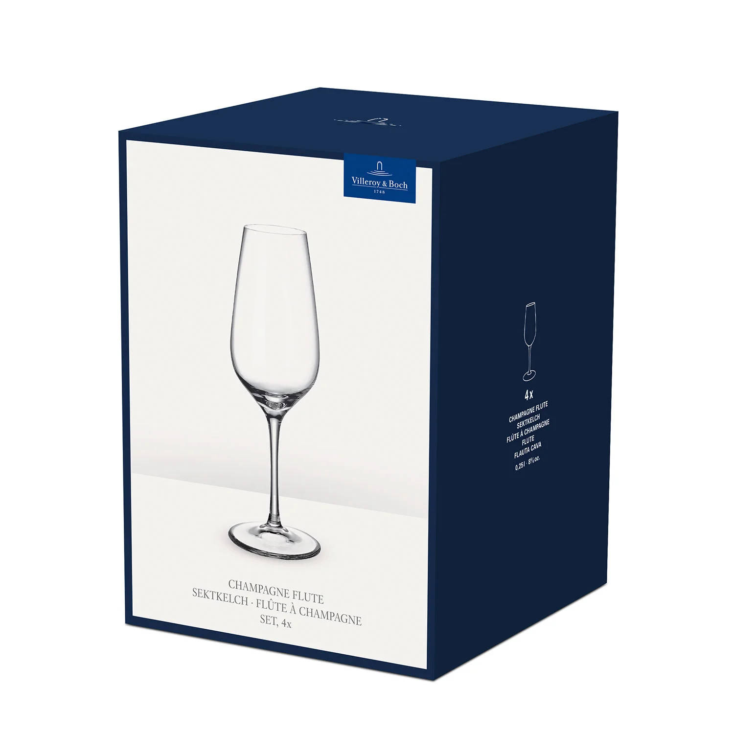 Entree Набор бокалов для шампанского, 4 шт.