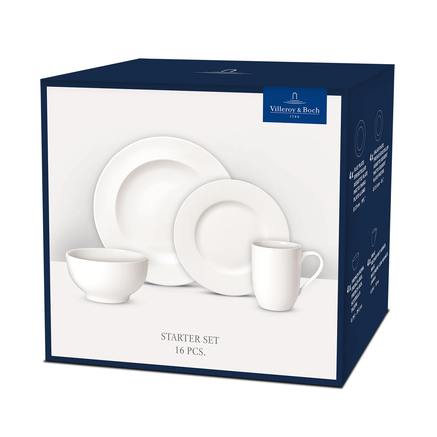 For Me Набор посуды на 4 персоны, 16 предметов