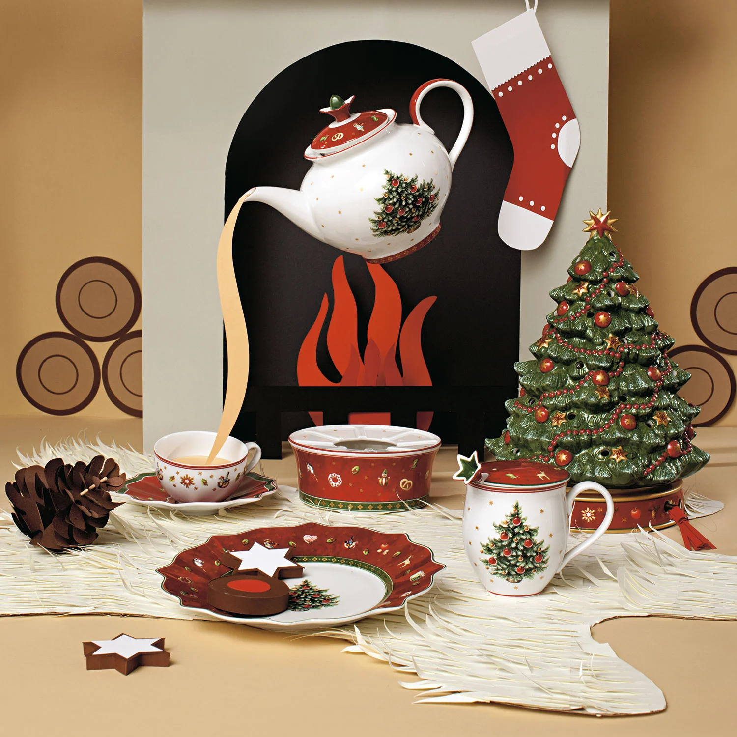 Toy's Delight Салатная тарелка красная 24 см