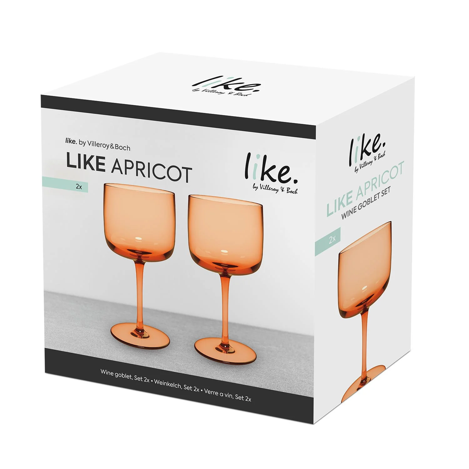 Like Apricot Набор бокалов для вина 270 мл, 2 шт