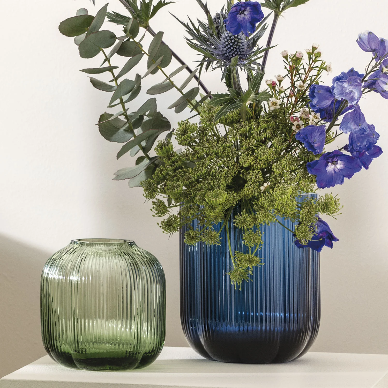 Fleur Bleu Glass Ваза 15 см