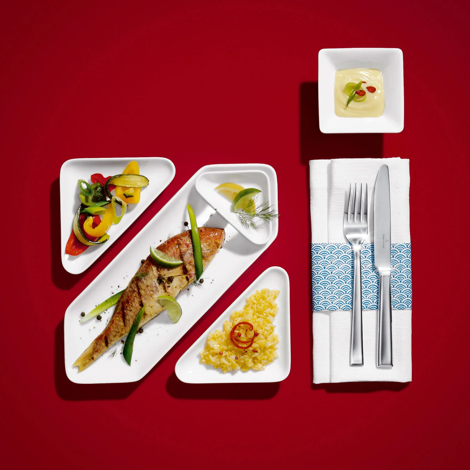 Pi Carre Квадратный глубокий салатник 9 см