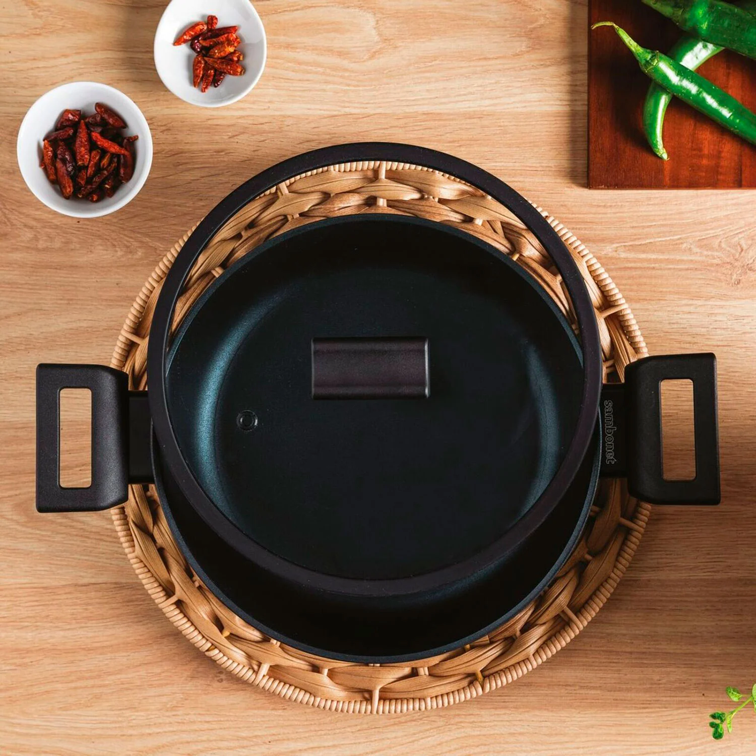 Sambonet Titan Pro Green Кастрюля 24 см