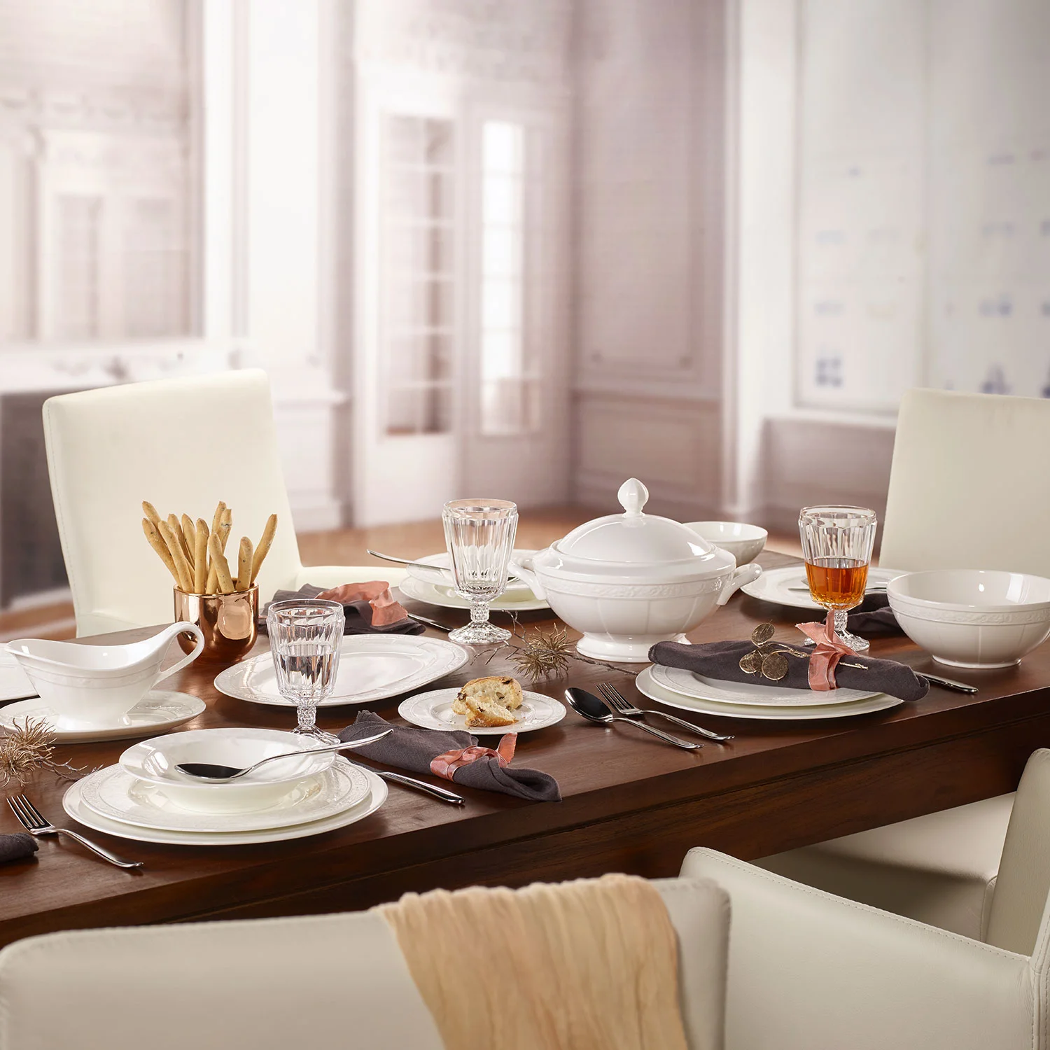 Gray Pearl Плоская тарелка 27 см