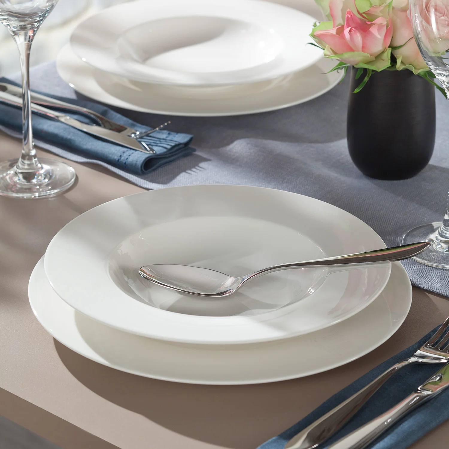 Basic White Плоская тарелка 27 см