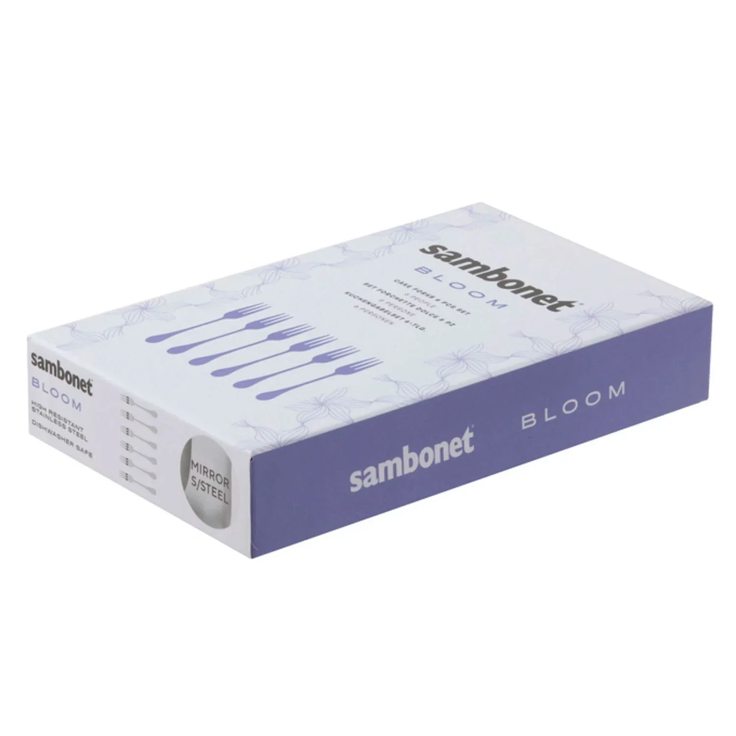 Sambonet Bloom Набор десертных вилок, 6 шт