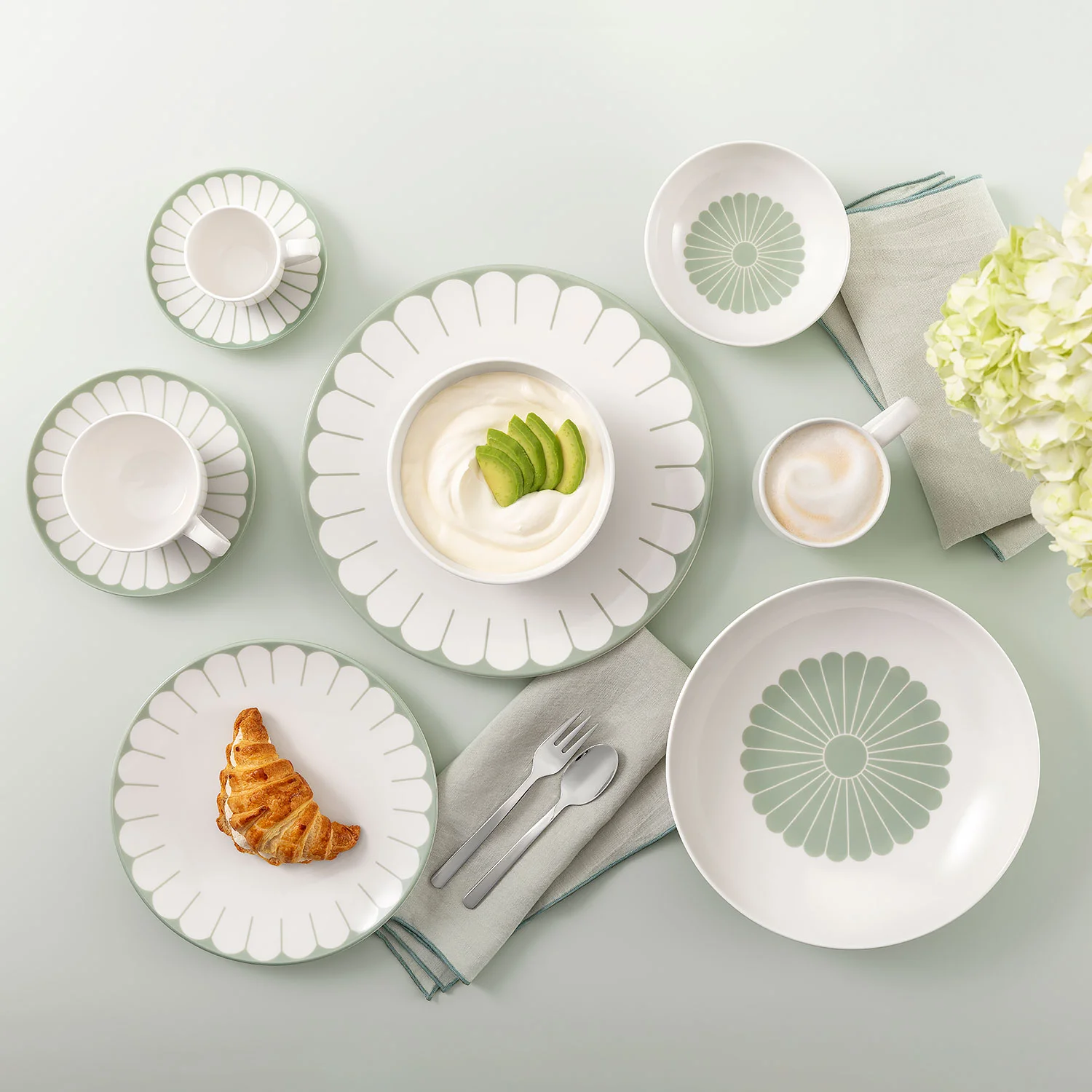Fleur Vert Блюдце к кофейной чашке 15 см