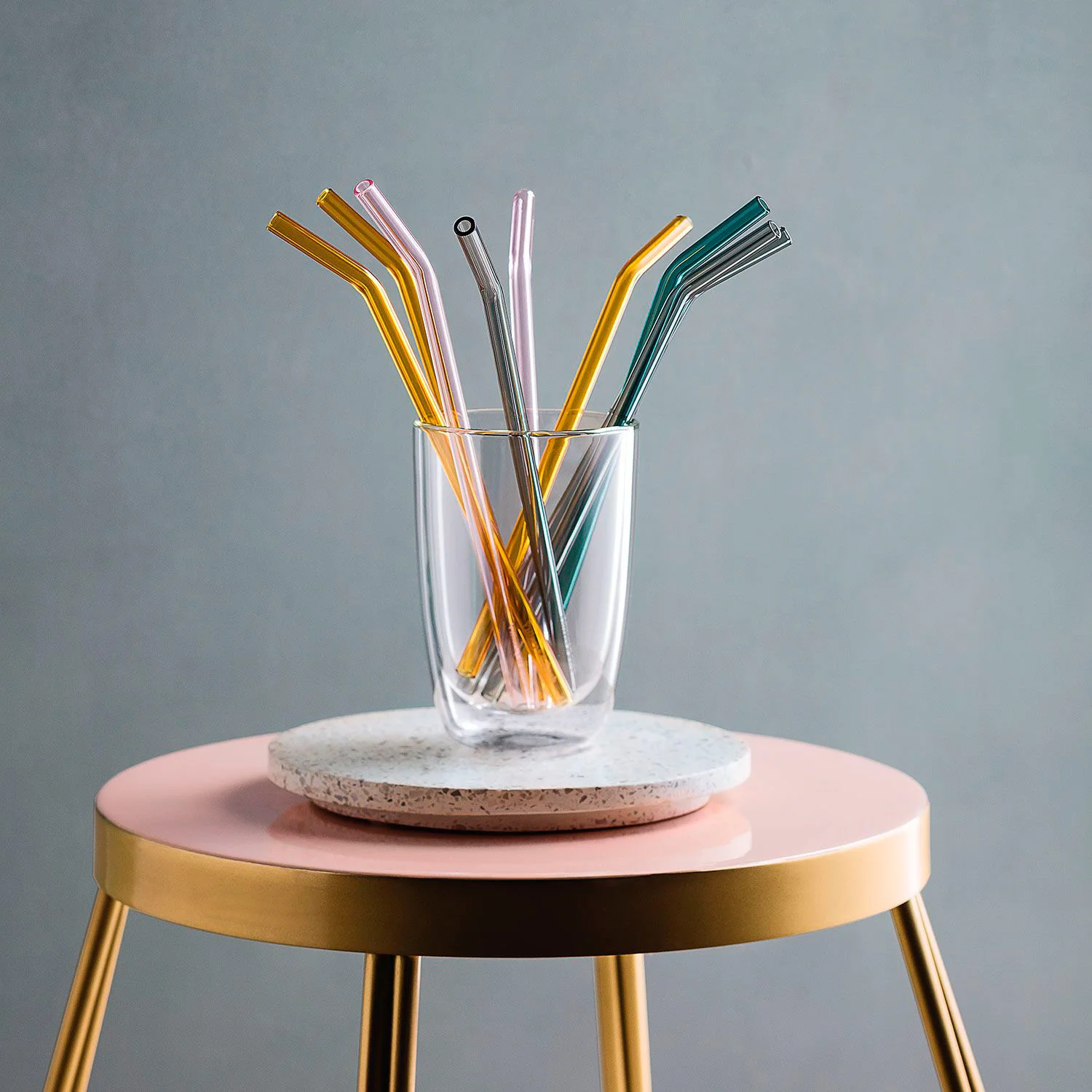 Artesano Hot - Cold Beverages Трубочки для напитков стеклянные, 4 шт