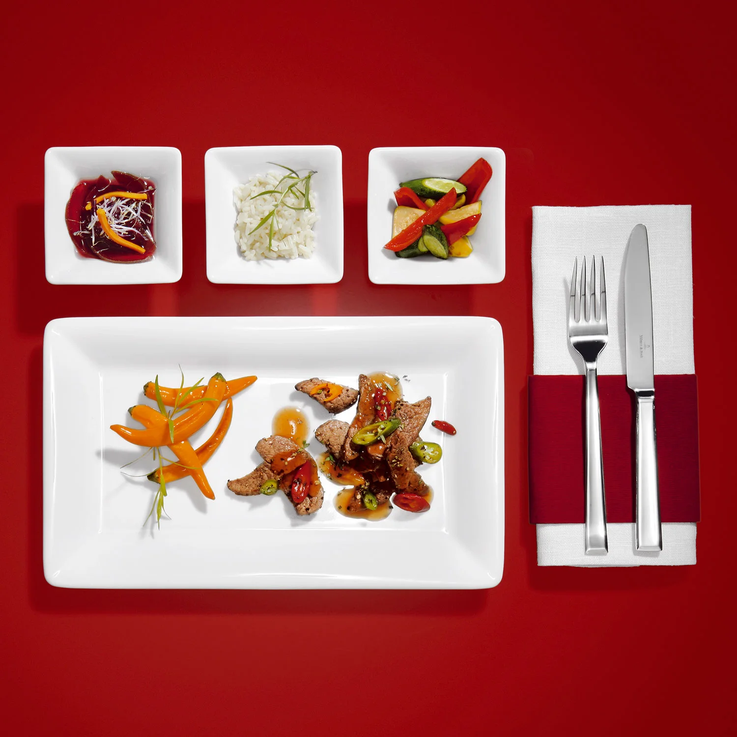 Pi Carre Квадратный глубокий салатник 9 см